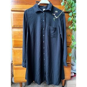 Old Navy Shirt Dress, Size: Small, Color:Black
